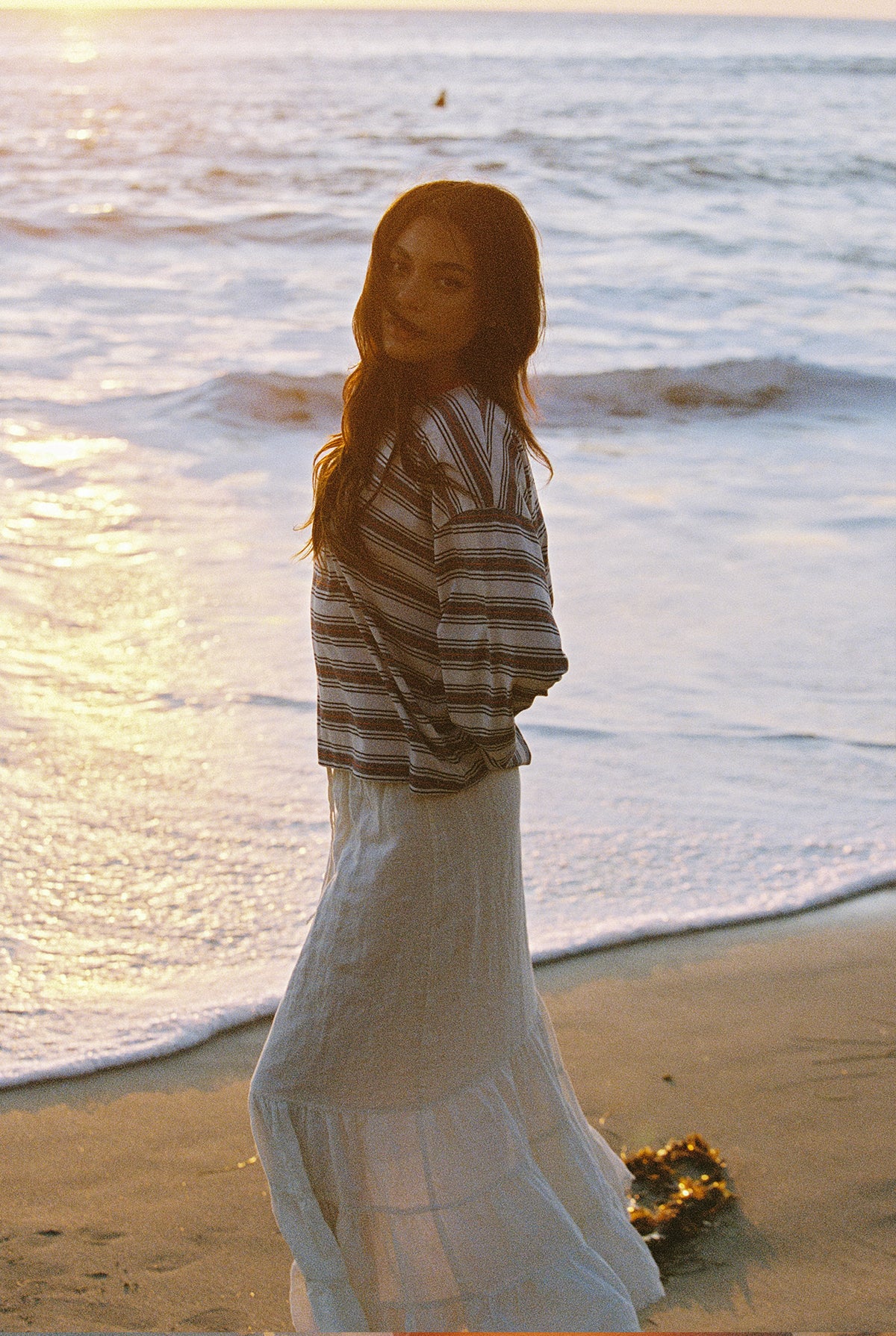 Tissue Linen Skirt | Natural Linen Skirts – LA RELAXED
