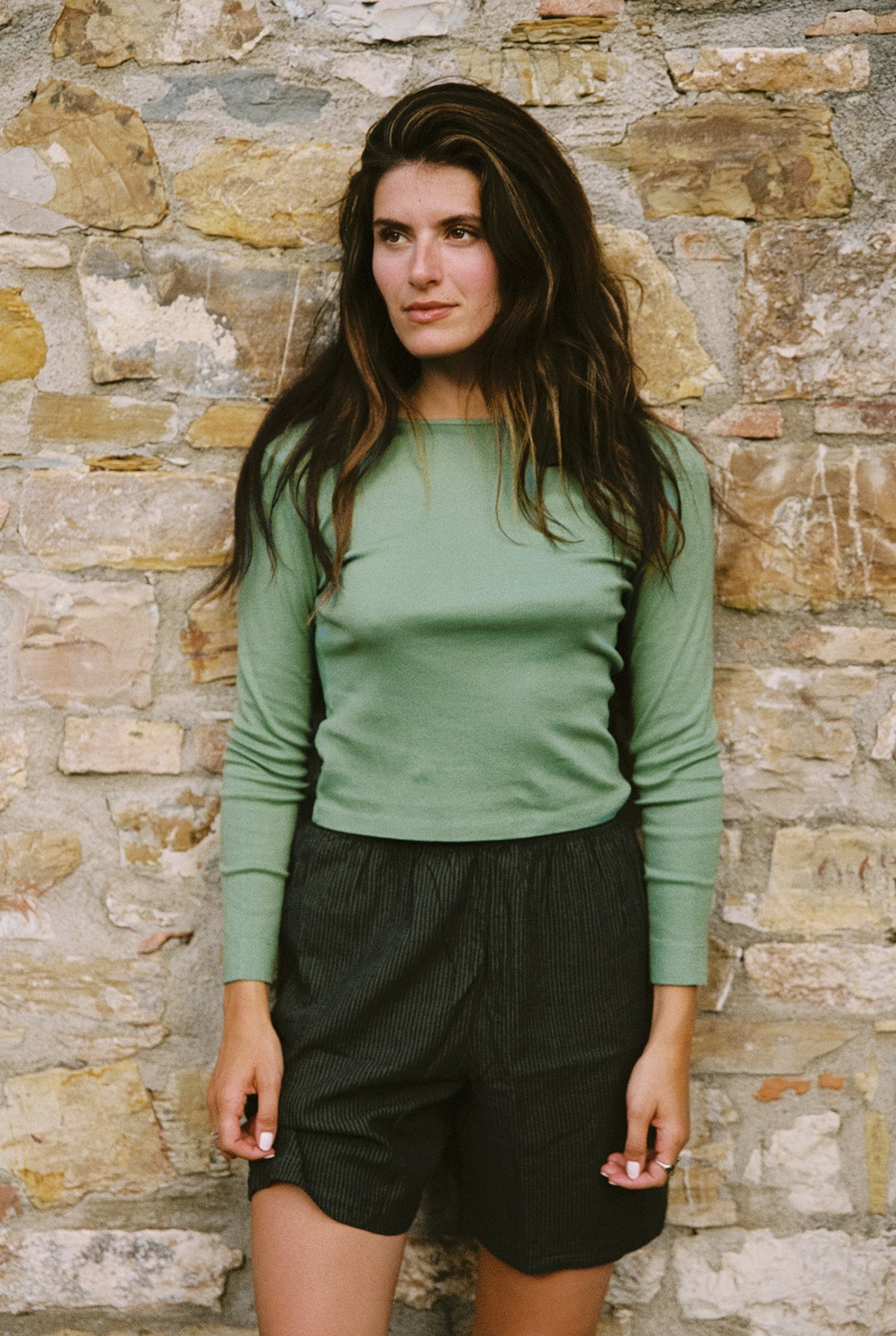 Long Sleeve Bebe Tee | Organic Cotton Tops – LA RELAXED