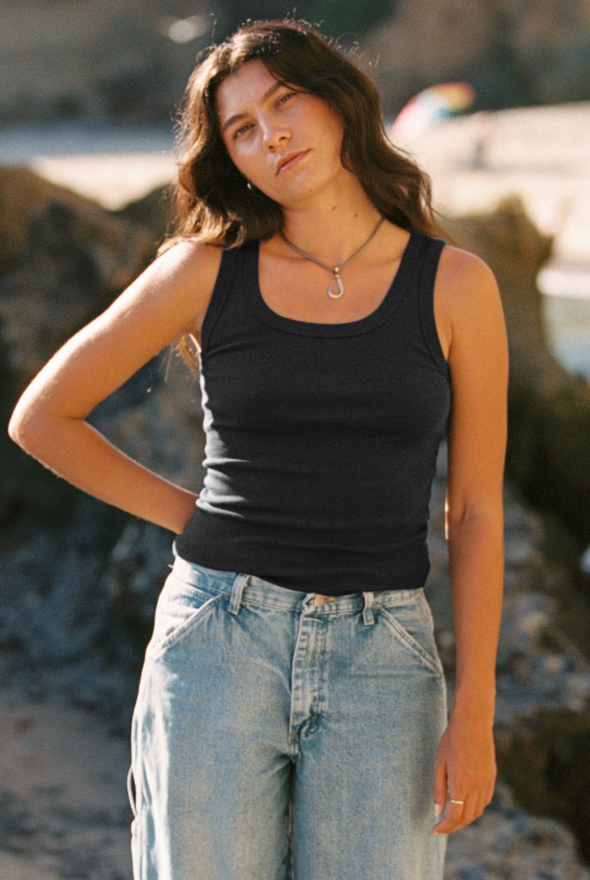 Organic Cotton Rib Tank Top | GOTS Certified Organic Cotton – LA