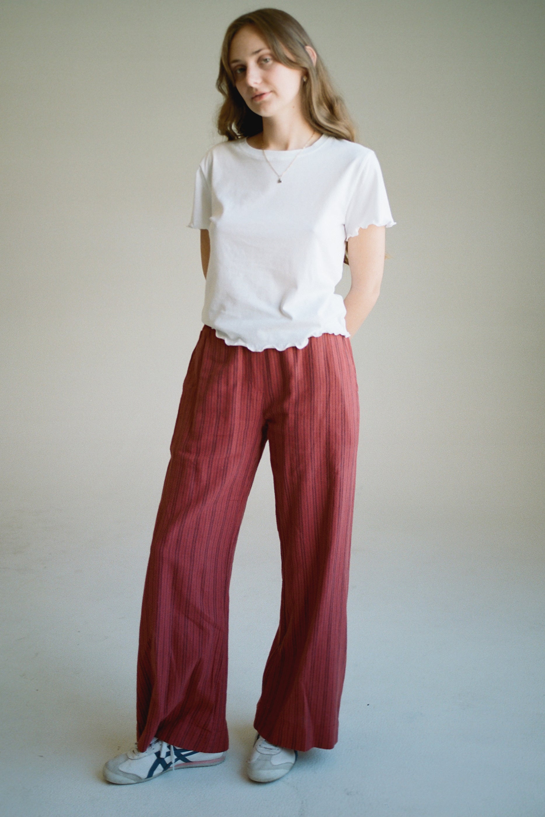 Stripe Washed Trouser | Women's Linen Pant – LA RELAXED