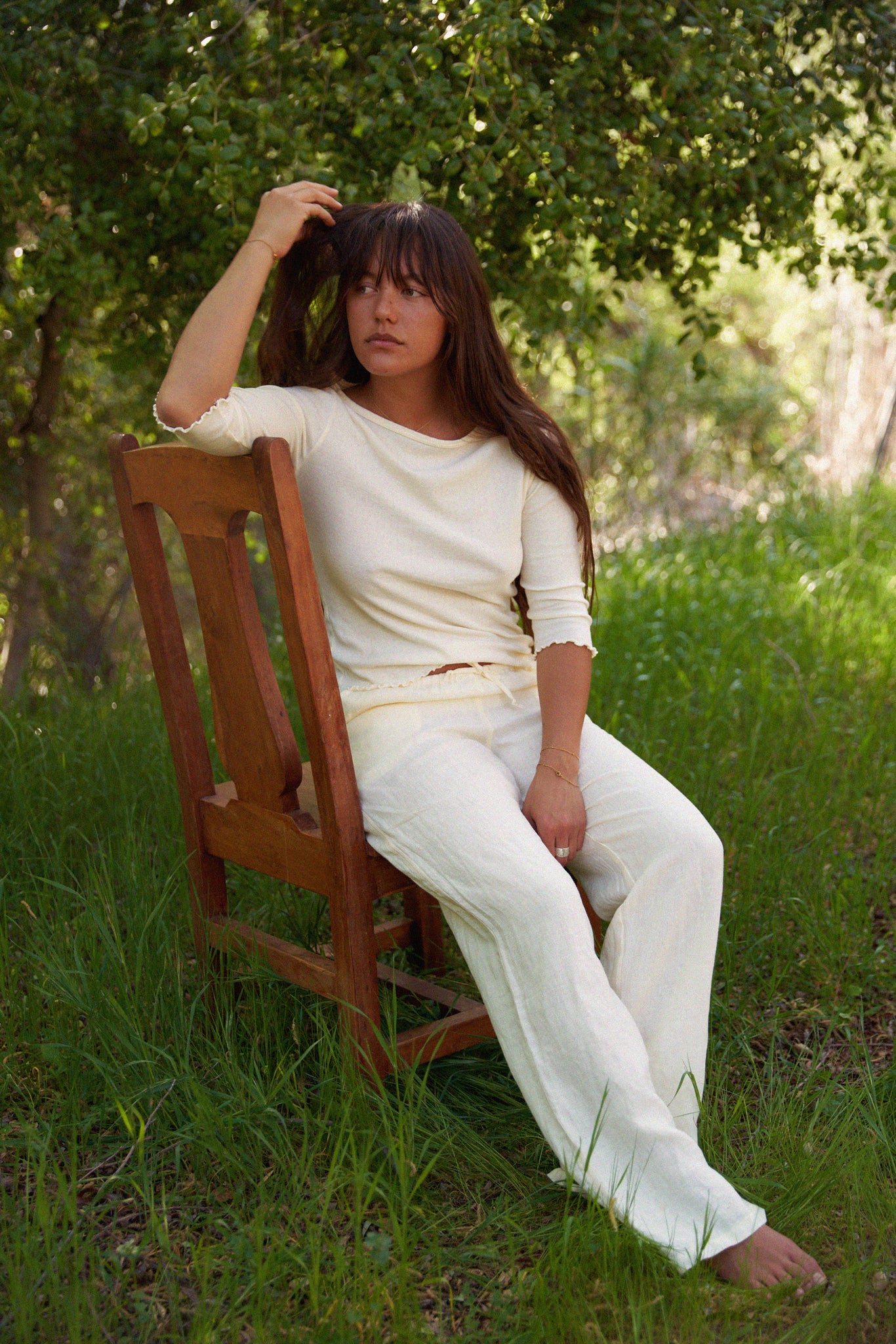 Linen Track Pant