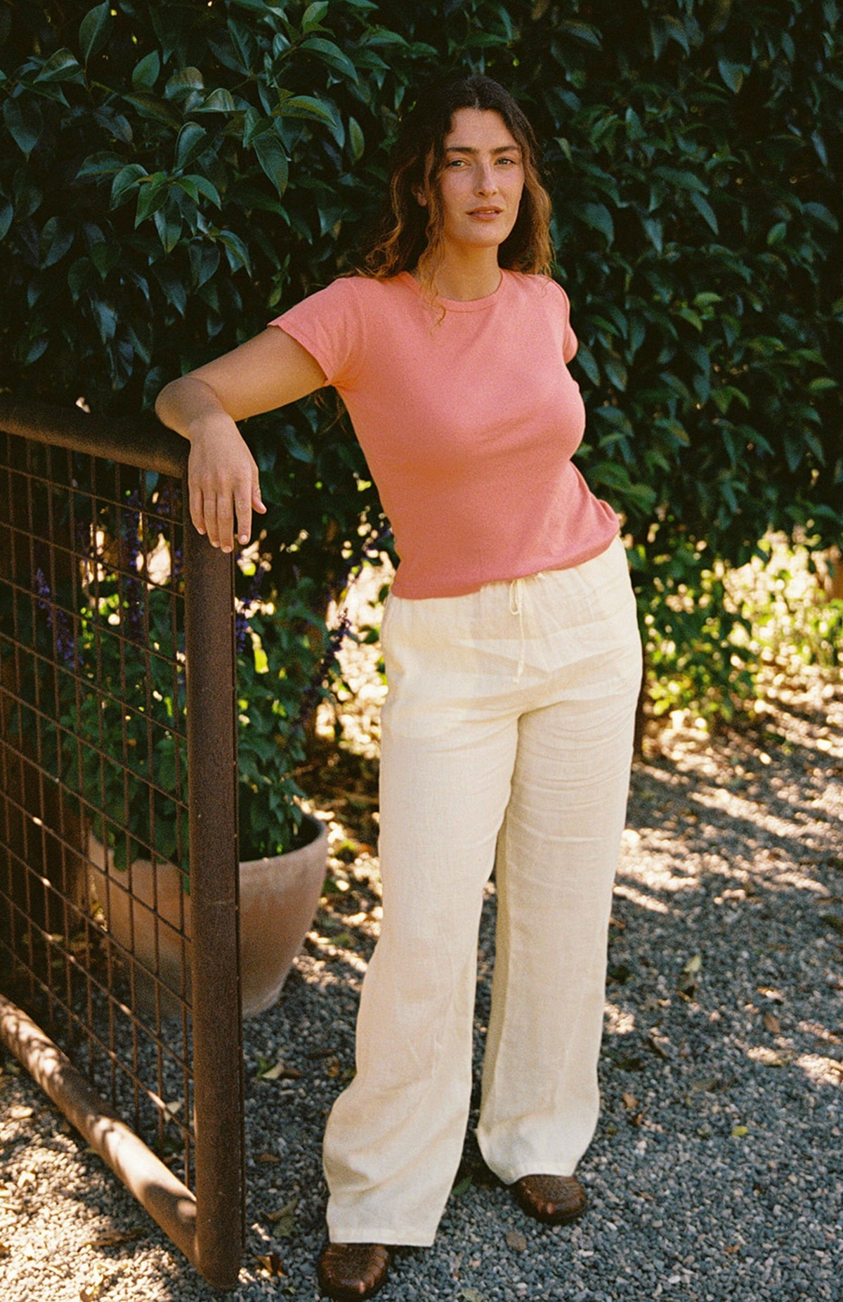 Linen Track Pant