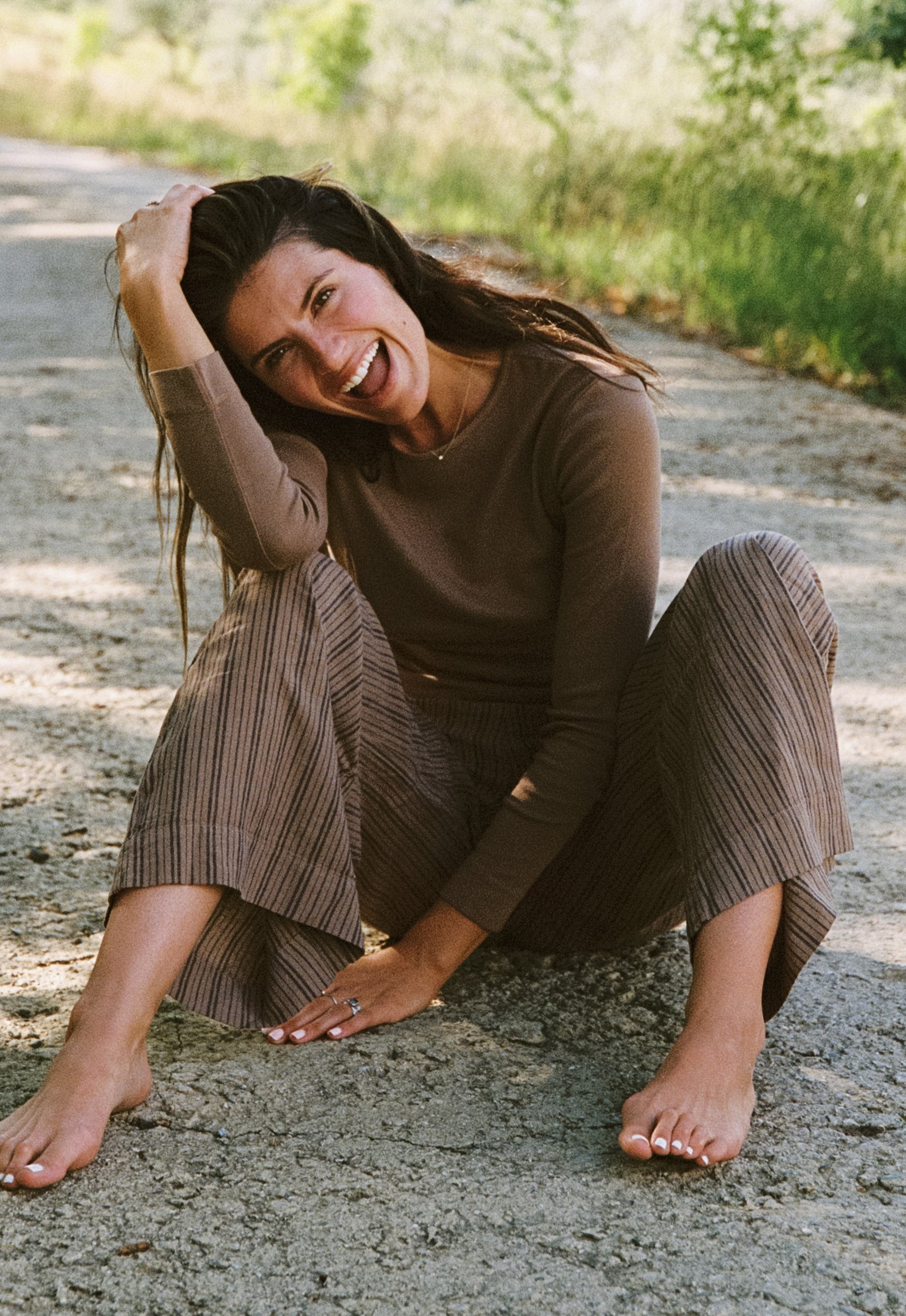 パンツ everyone relax-fit stripe easy pants everyone relax-fit stripe easy pants