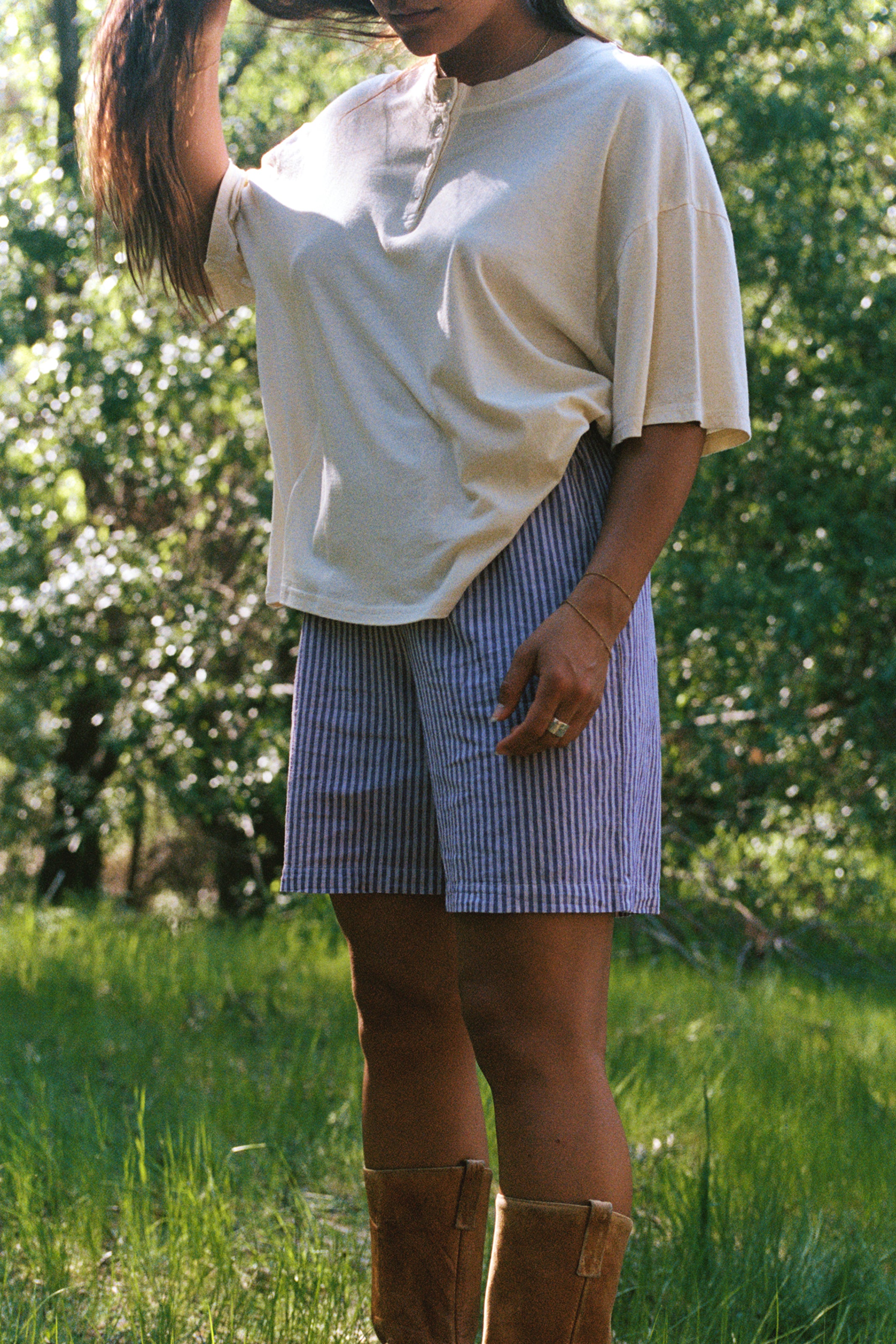 パンツ everyone relax-fit stripe easy shorts L Lazy Daze Shorts: Ultimate Comfort Meets Style