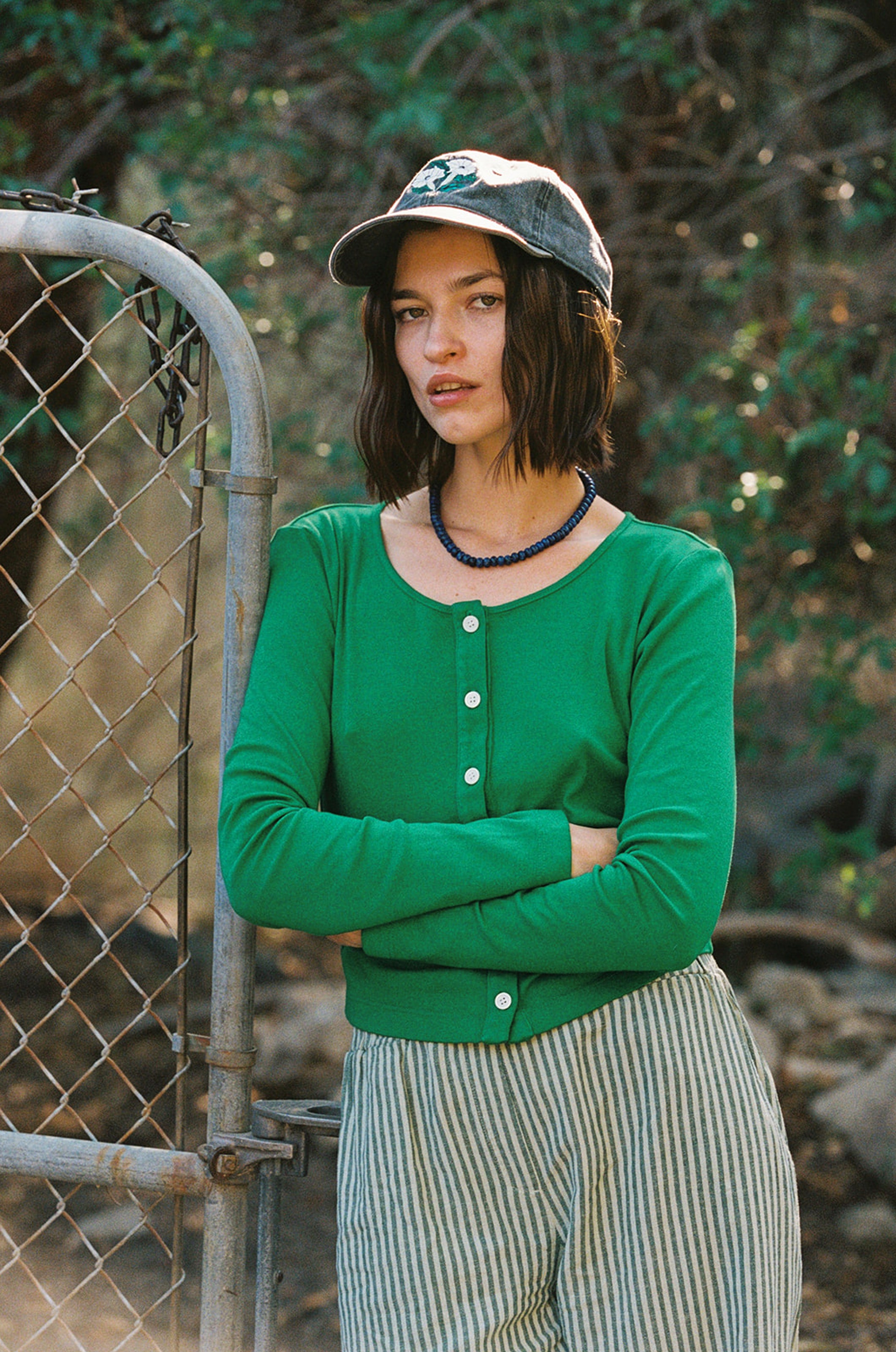 Organic Rib Cardigan | Women's Crop Cardi Top – LA RELAXED