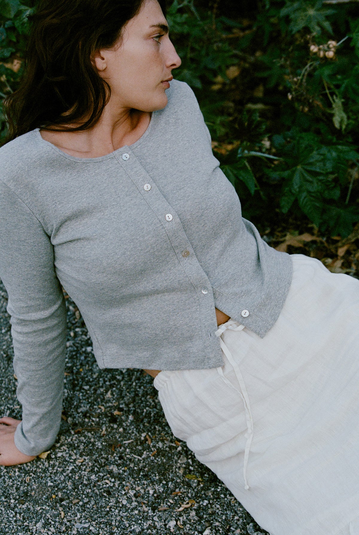 Organic Rib Cardigan