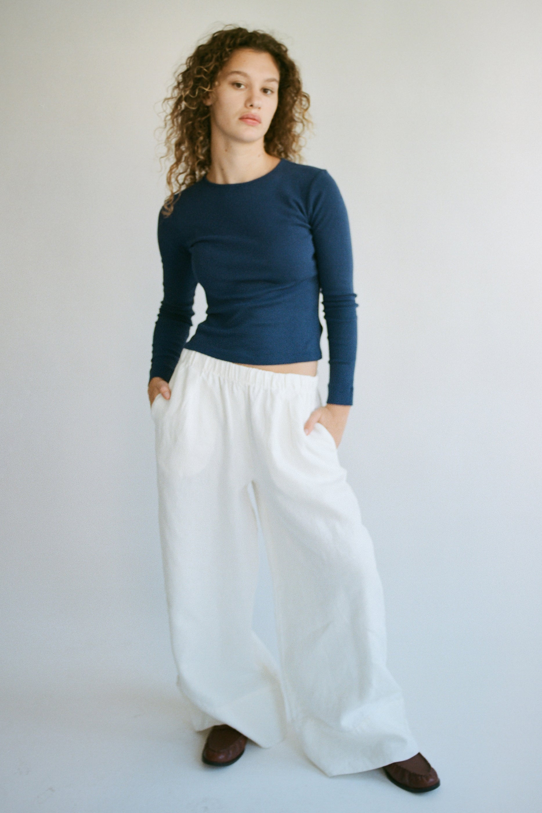 Long Sleeve Bebe Tee | Organic Cotton Tops – LA RELAXED