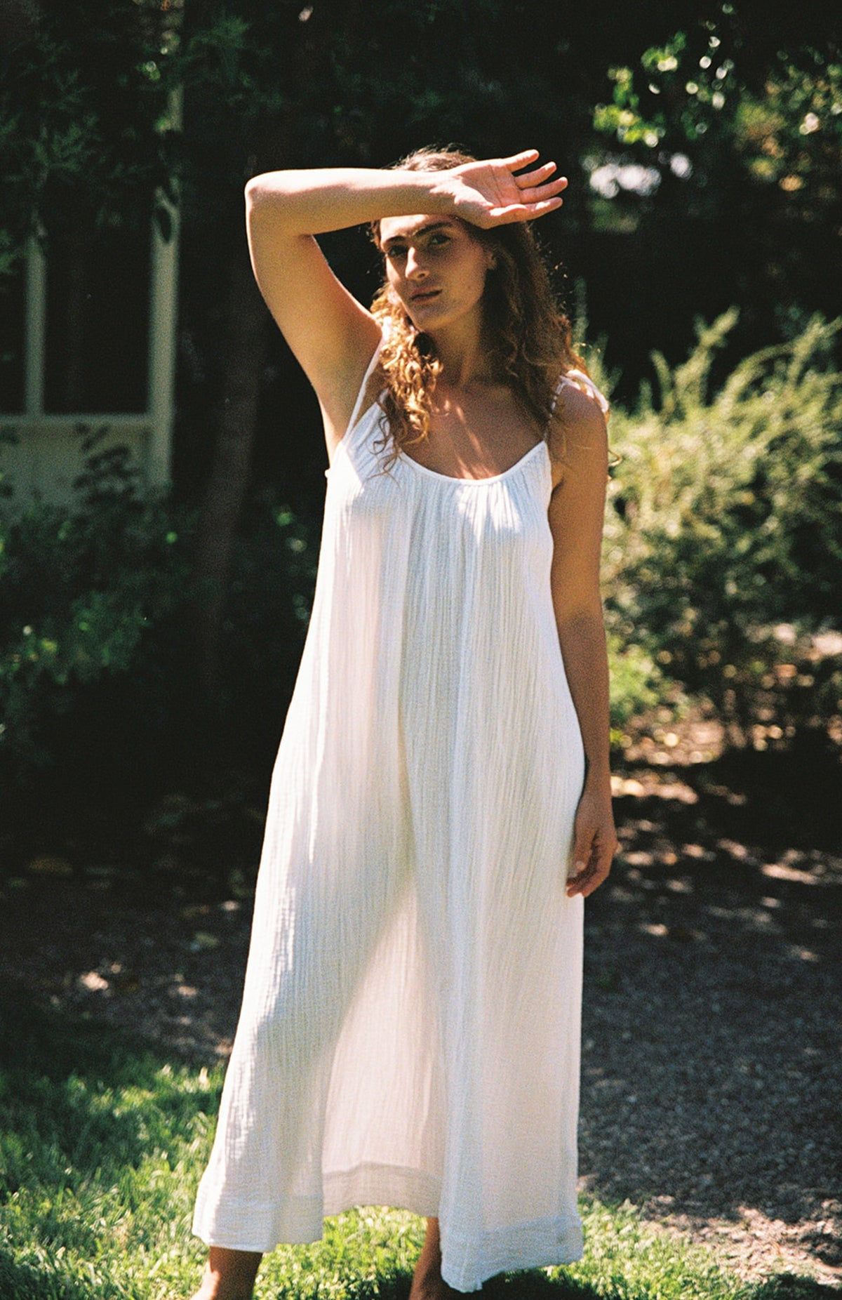 gauze dress for women Purple layer weight and incredible hand Organic Gauze Dress | Women's