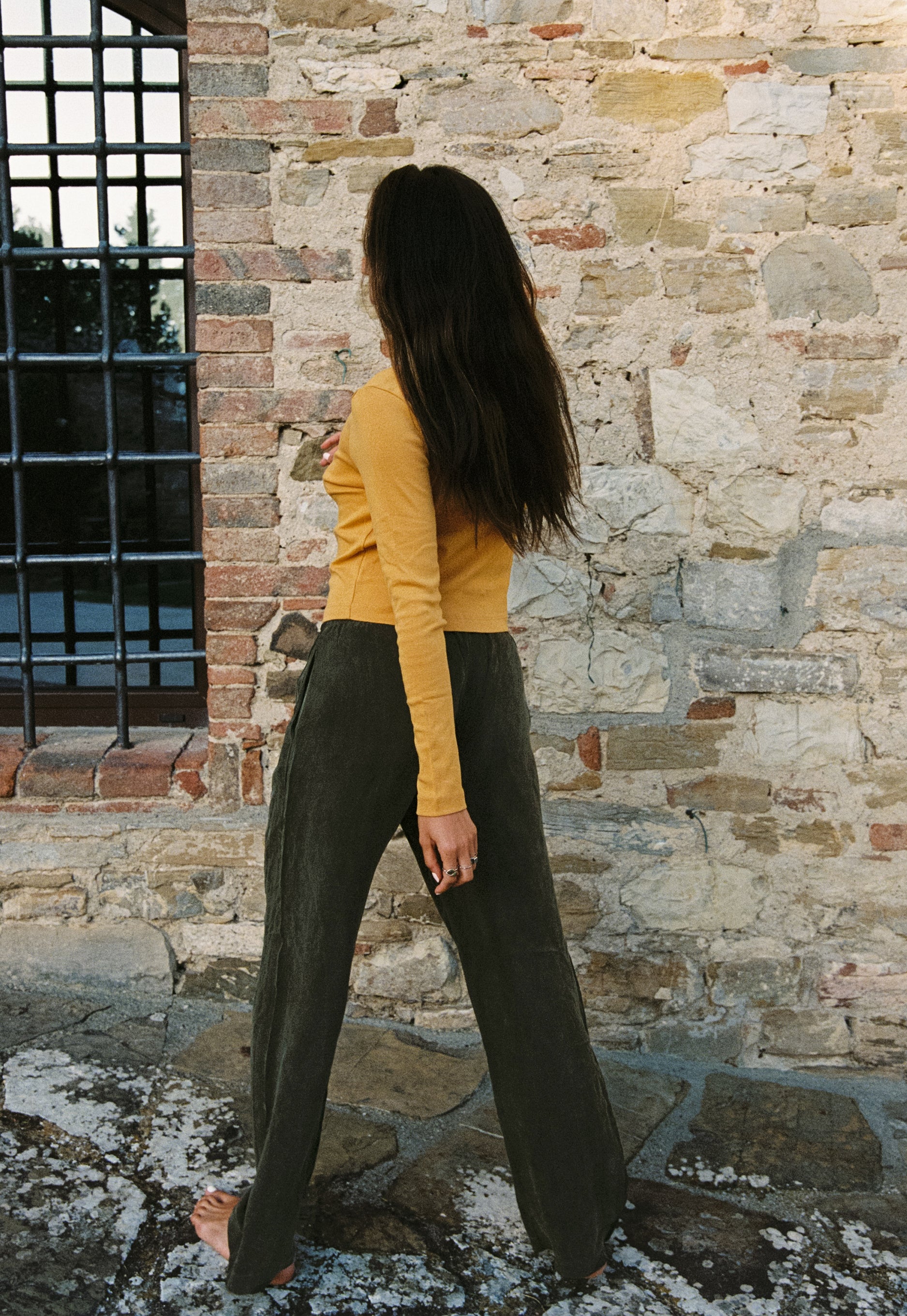 Organic Rib Cardigan | Women's Crop Cardi Top – LA RELAXED