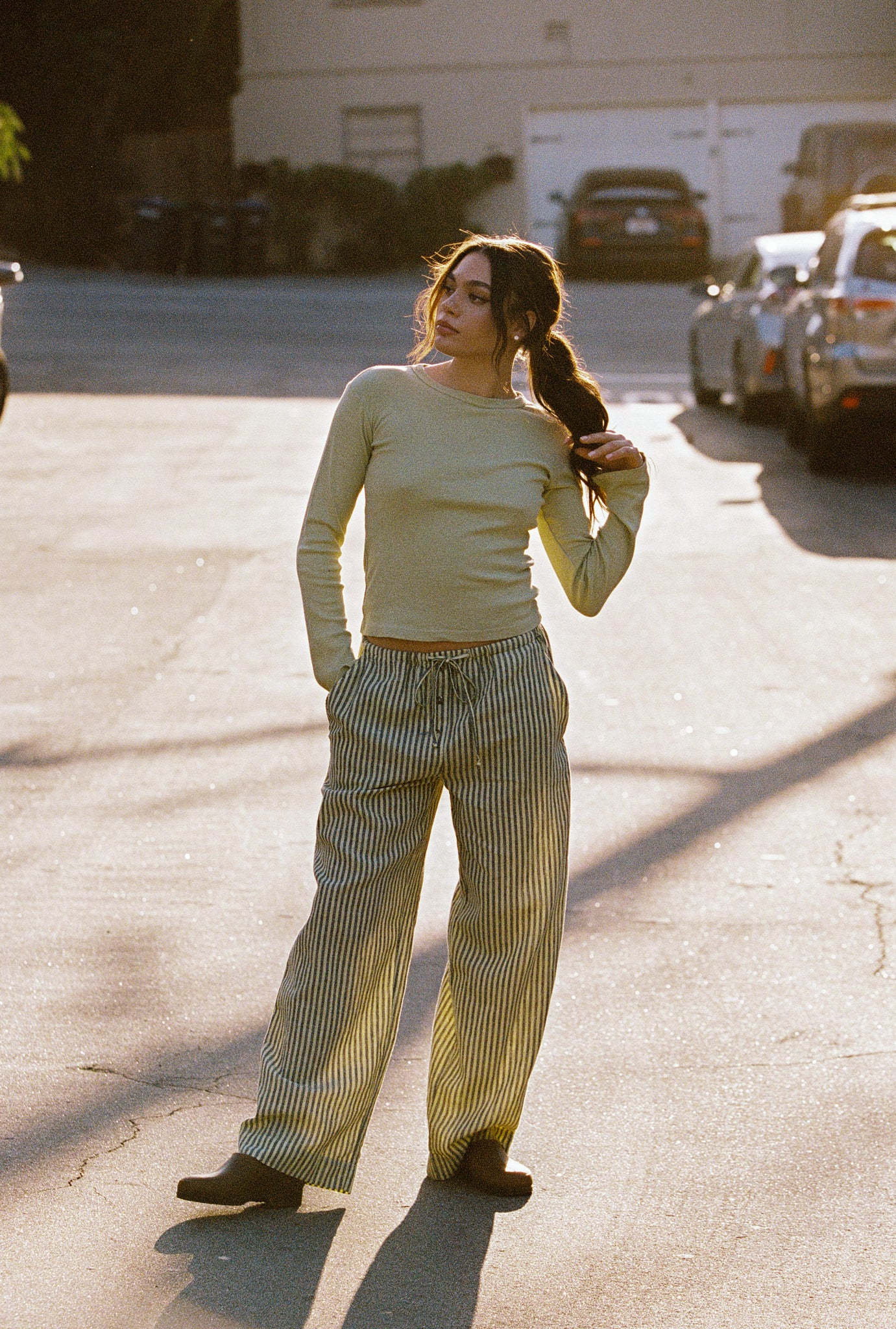 Laundered Stripe Pant – LA RELAXED