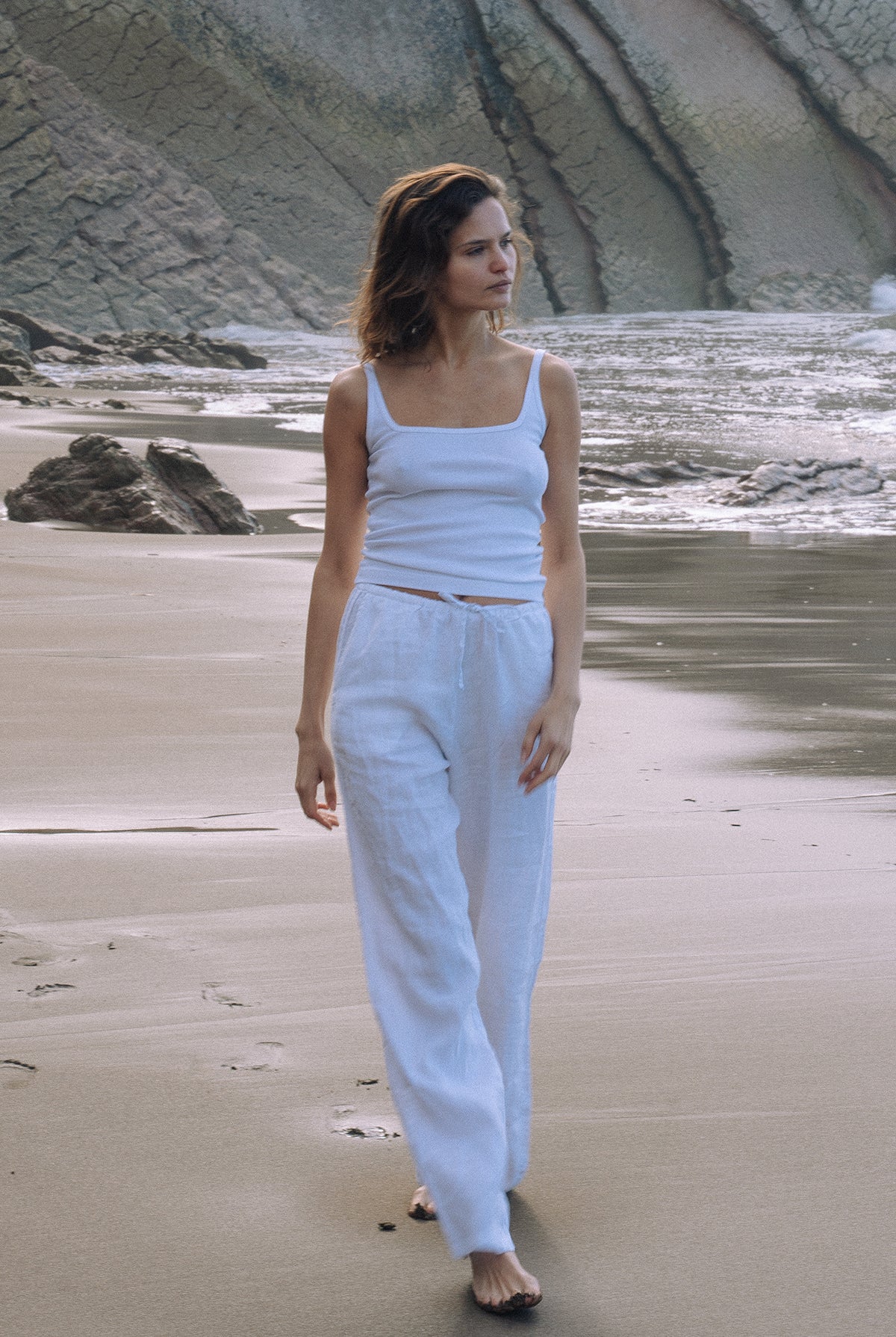 Linen Drawstring Pant | Women's Linen Bottoms – LA RELAXED