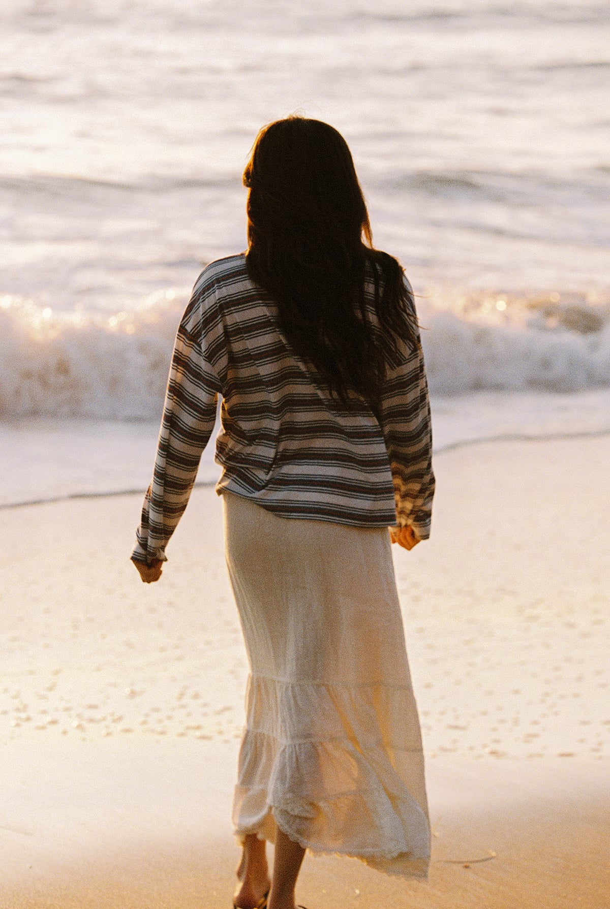 Tissue Linen Skirt | Natural Linen Skirts – LA RELAXED