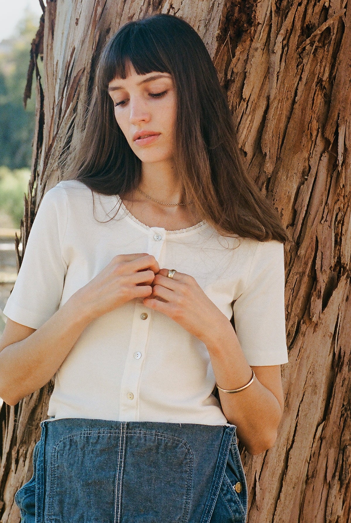 Short Sleeve Organic Cardi | Lace Trim Cardigan – LA RELAXED
