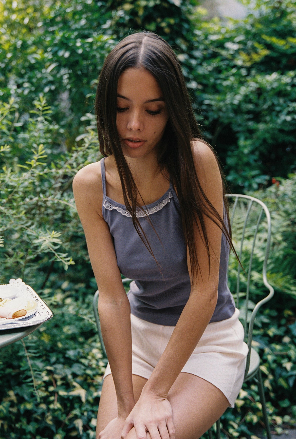 The Lace Trim Cami | Women's Organic Tops – LA RELAXED