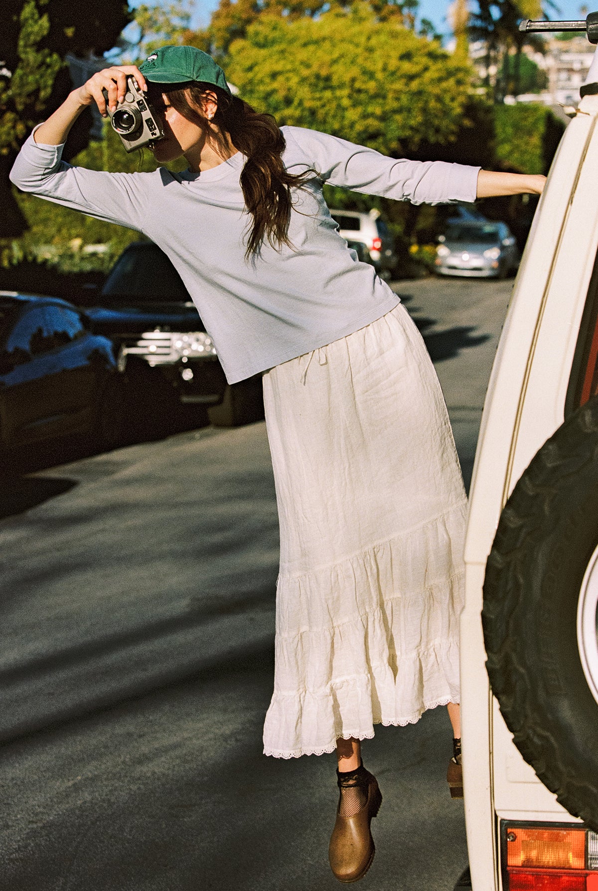 Tissue Linen Skirt