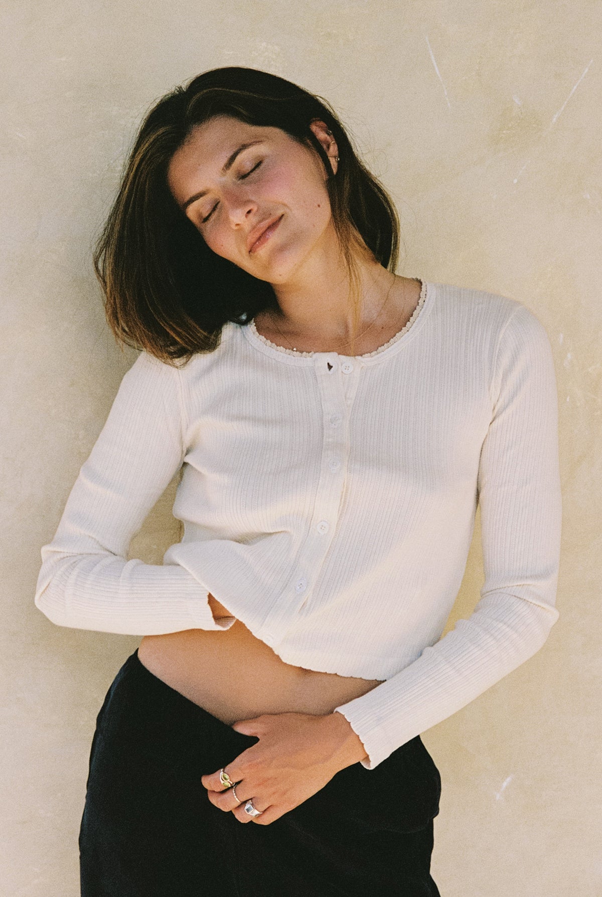 Posie Pointelle Cardigan – LA RELAXED