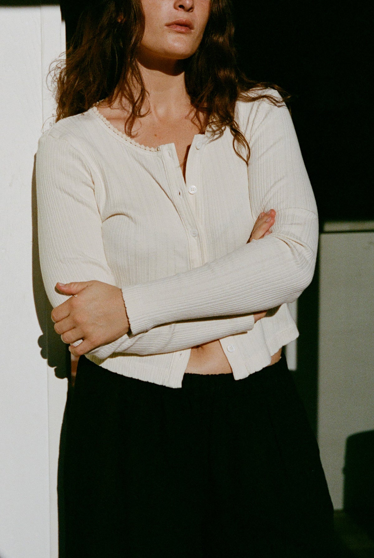 Posie Pointelle Cardigan – LA RELAXED